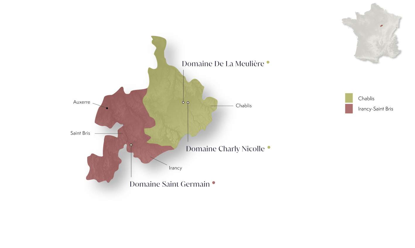 Chablis, Irancy-Saint Bris